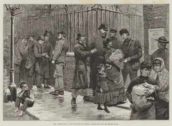 Die Arbeitslosen im East-End von London, Antragsteller für den Hilfsfonds